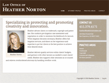 Tablet Screenshot of heathernortonlaw.com
